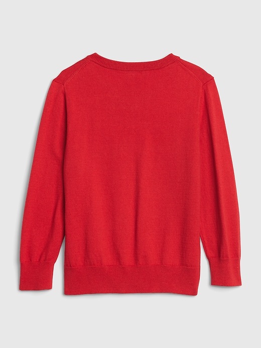 View large product image 2 of 3. Toddler V-Neck Knit Sweater