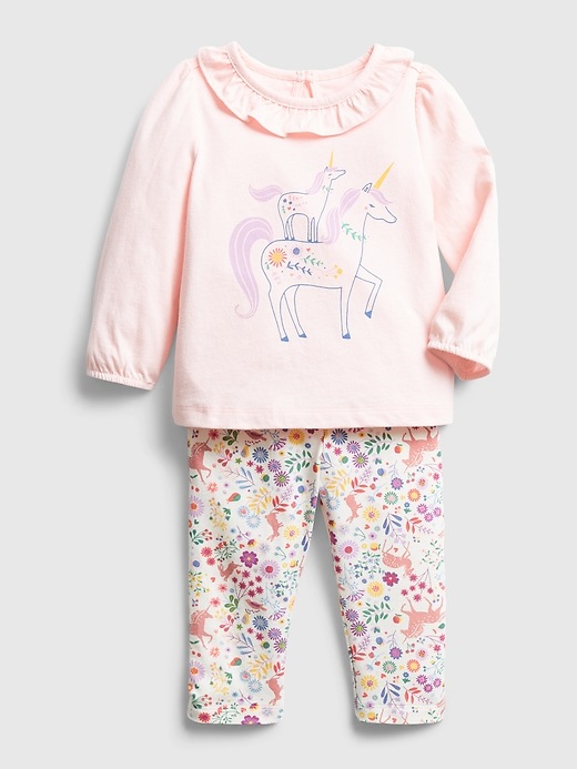 Image number 3 showing, Baby Mix and Match Unicorn Outfit Set