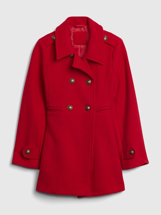 Image number 1 showing, Kids Wool Peacoat