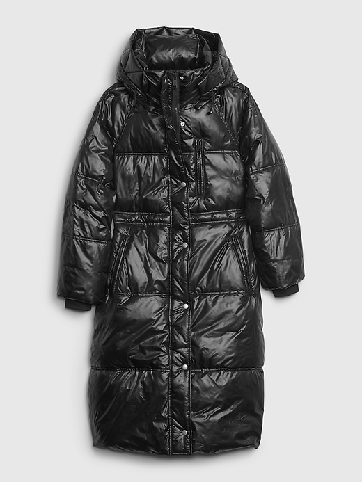 Image number 6 showing, Upcycled Long Puffer Coat