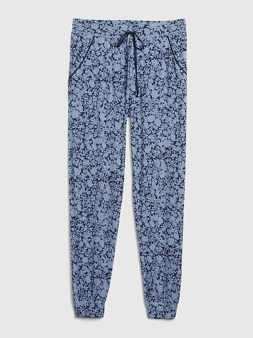 2 of 8 showing, with the color navy blue floral of product Adult Lounge Joggers in Modal