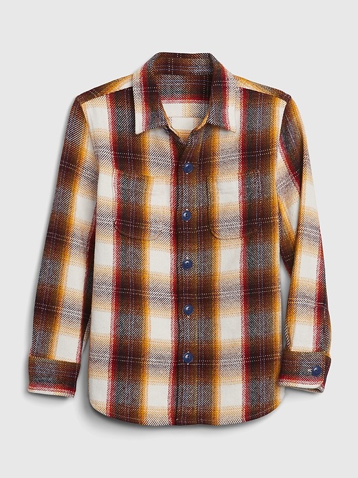 1 of 8 showing, with the color multi of product Kids Flannel Shirt