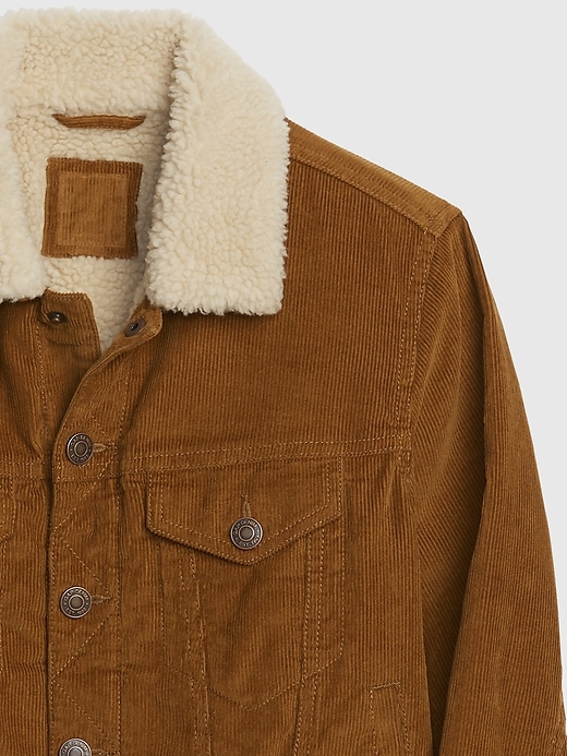 Image number 4 showing, Kids Sherpa Lined Cord Jacket