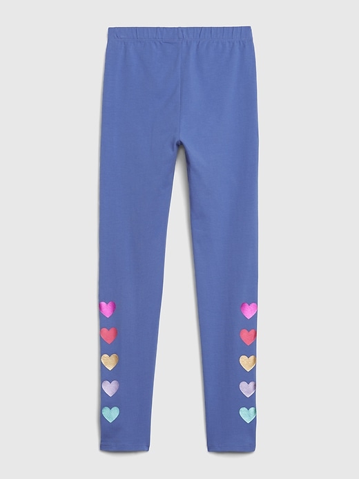 Image number 2 showing, Kids Graphic Leggings in Stretch Jersey