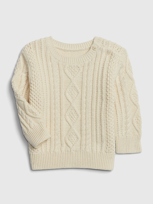 Image number 1 showing, Baby Cable Knit Sweater
