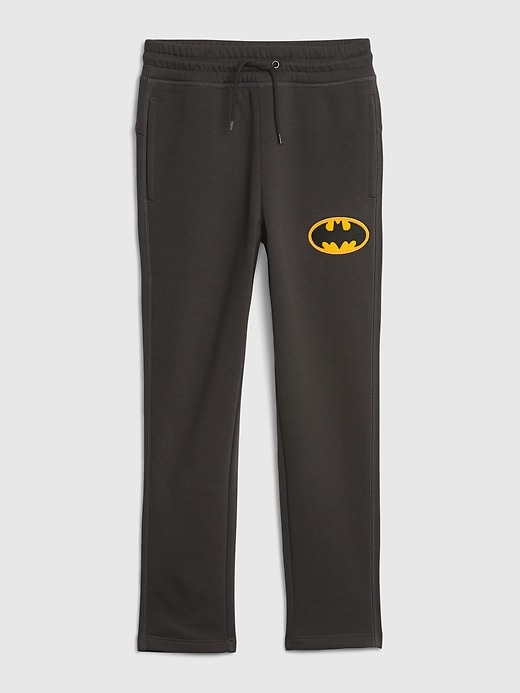 1 of 8 showing, with the color flint gray of product GapKids &#124 DC™ Joggers