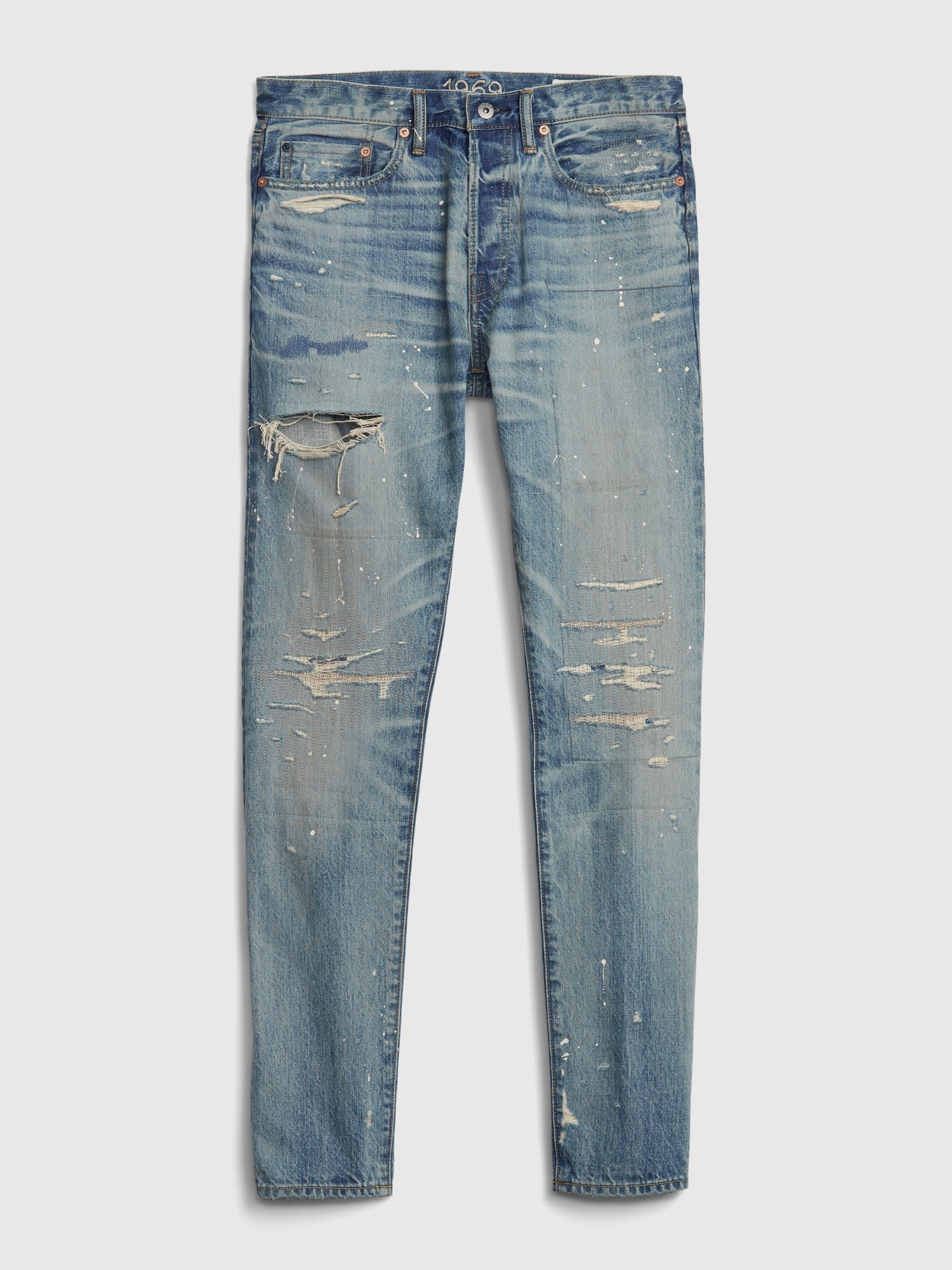 slim tapered selvedge jeans