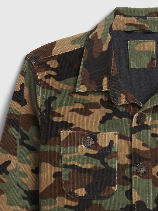 Image number 4 showing, Kids Camo Cord Chore Jacket