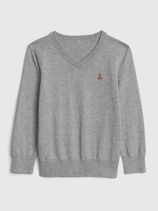 View large product image 1 of 1. Toddler V-Neck Knit Sweater