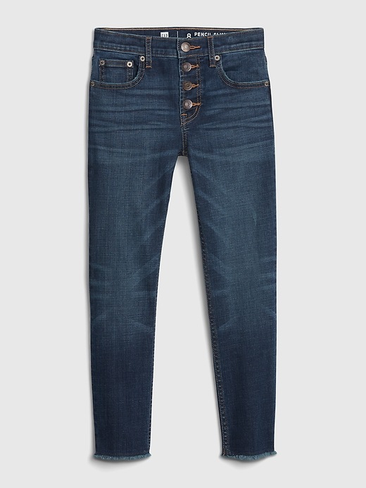 Image number 1 showing, Kids High Rise Slim Ankle Pencil Jeans with Stretch