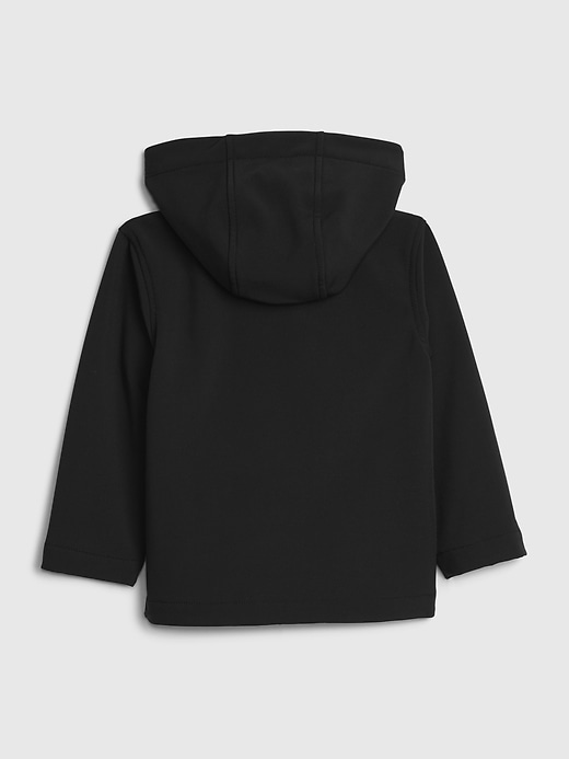 2 of 8 showing, with the color true black of product GapFit Toddler Fit Tech Jacket