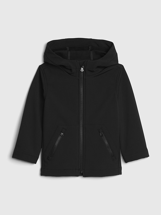 1 of 8 showing, with the color true black of product GapFit Toddler Fit Tech Jacket