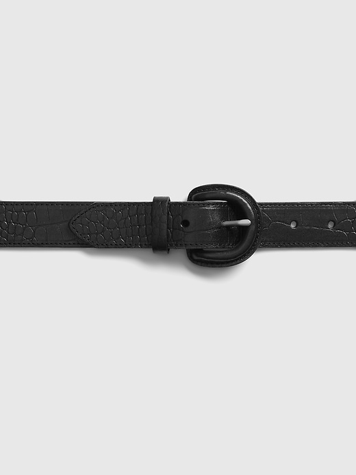 Leather Cover Buckle Belt | Gap