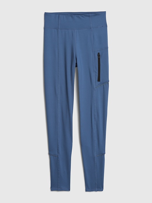 2 of 8 showing, with the color LIGHT BLUE of product GapFit Teen Sky High Leggings