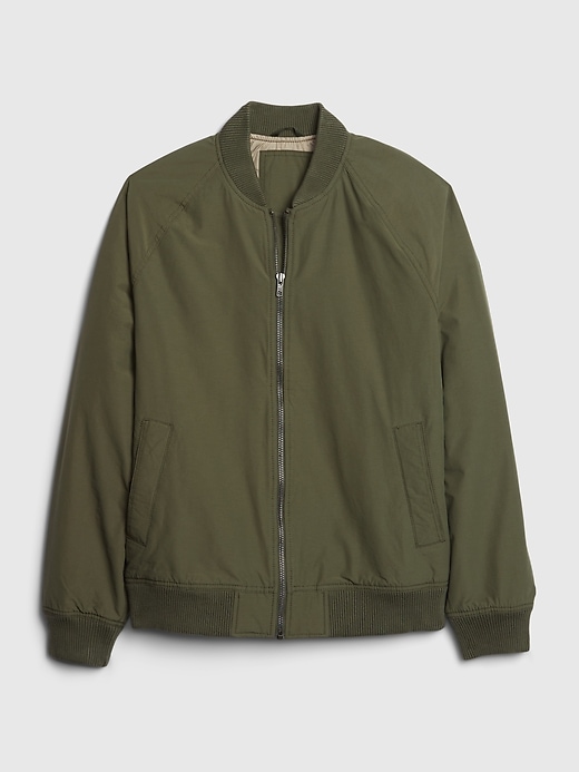 gap long bomber jacket