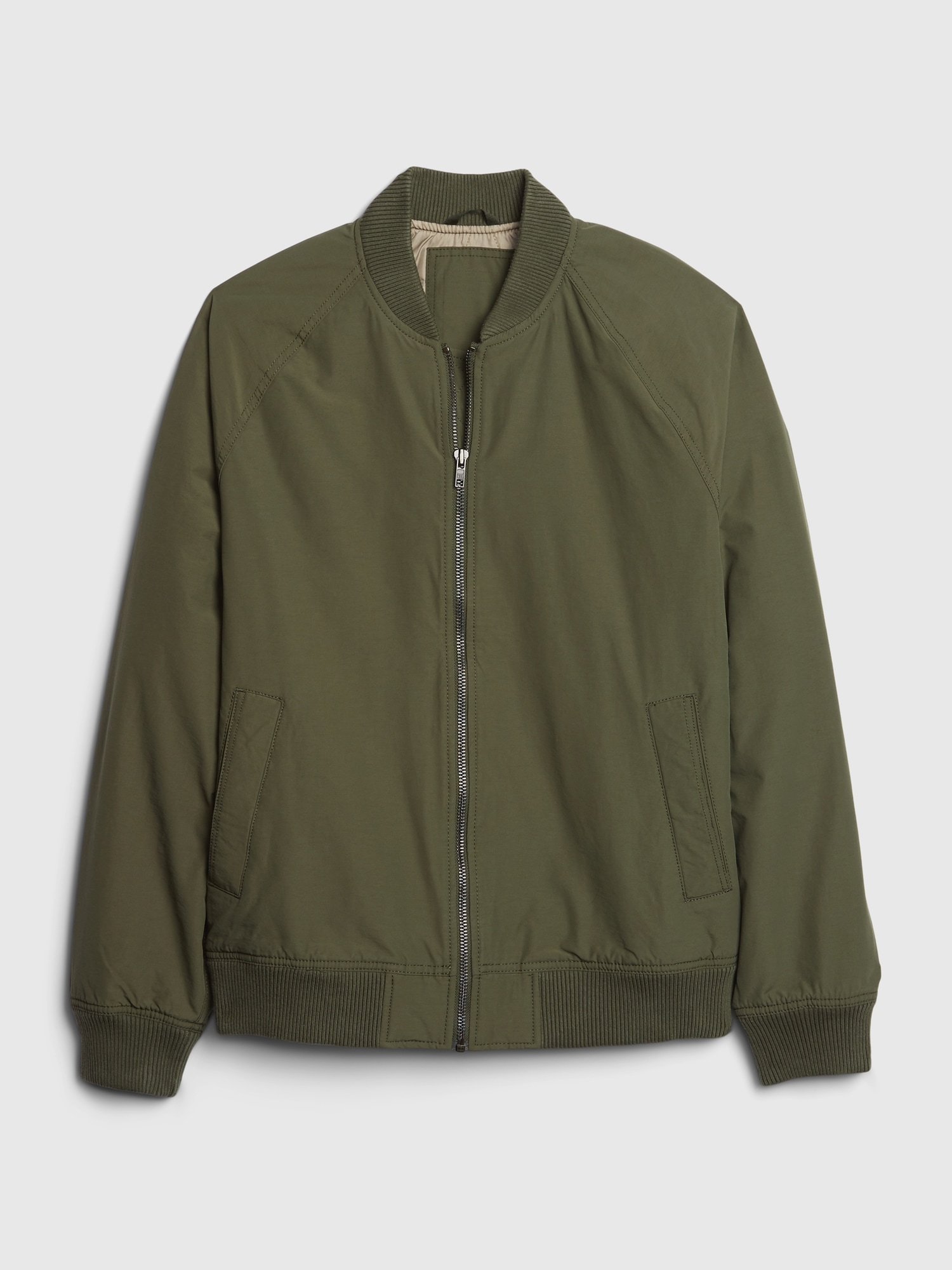 gap green bomber jacket