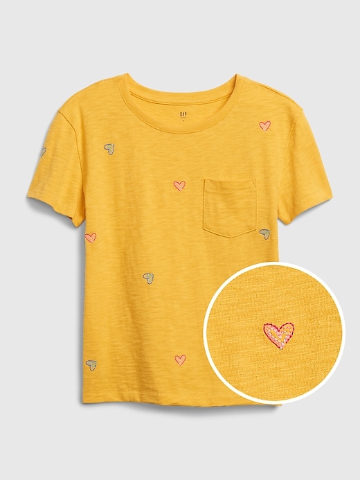 View large product image 1 of 1. Kids Print Pocket T-Shirt