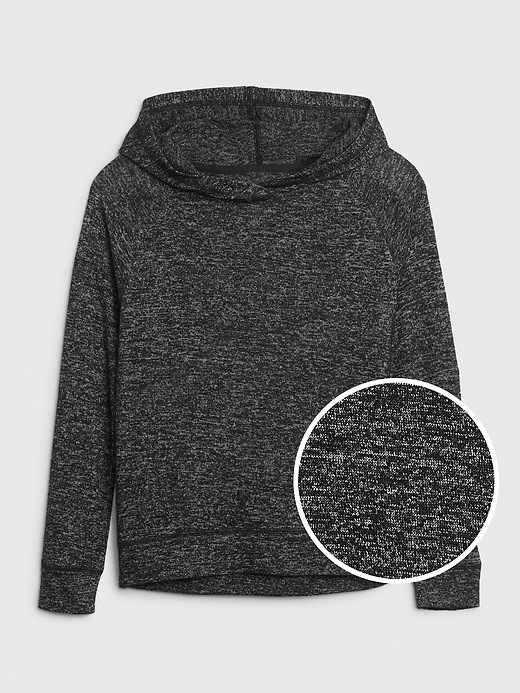 1 of 8 showing, with the color black marl of product Kids Softspun Hoodie