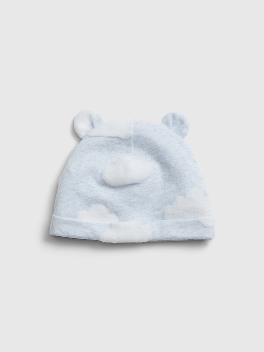 1 of 8 showing, with the color blue heather of product Baby First Favorite Bear Hat