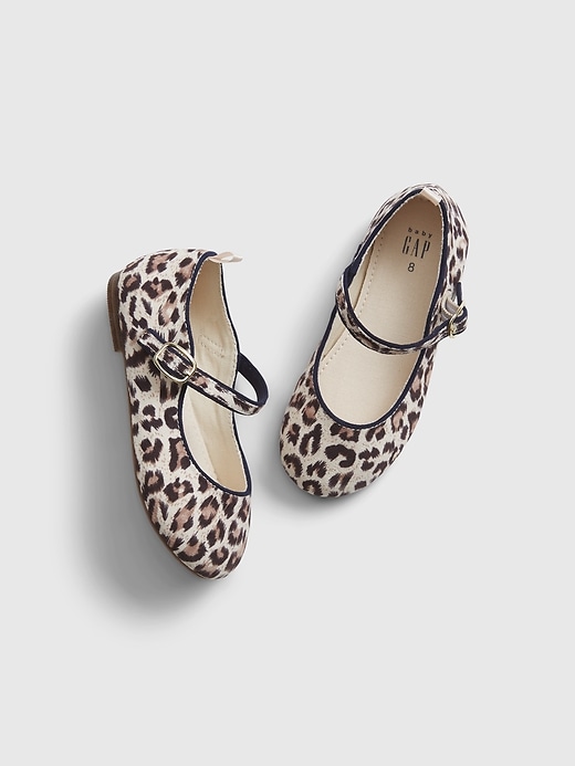 View large product image 1 of 1. Toddler Leopard Print Ballet Flats