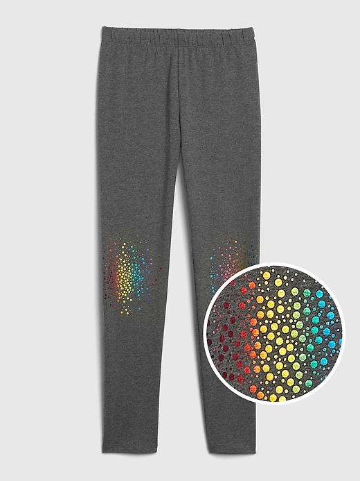 Image number 7 showing, Kids Graphic Leggings in Stretch Jersey