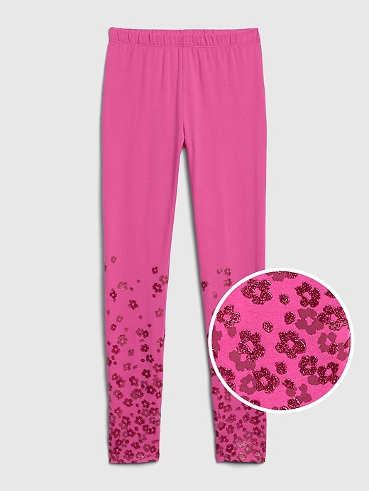Image number 5 showing, Kids Graphic Leggings in Stretch Jersey