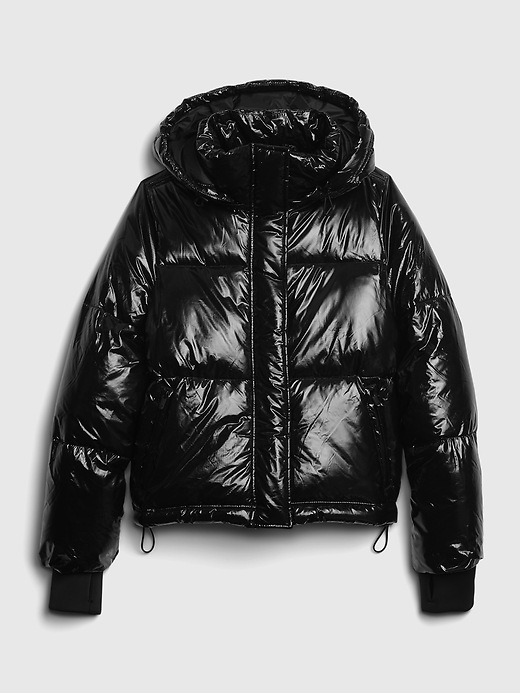 Image number 6 showing, Upcycled Cropped Midweight Puffer Jacket