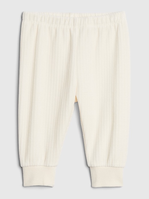 1 of 8 showing, with the color ivory frost of product Baby Pull-On Cord Pants