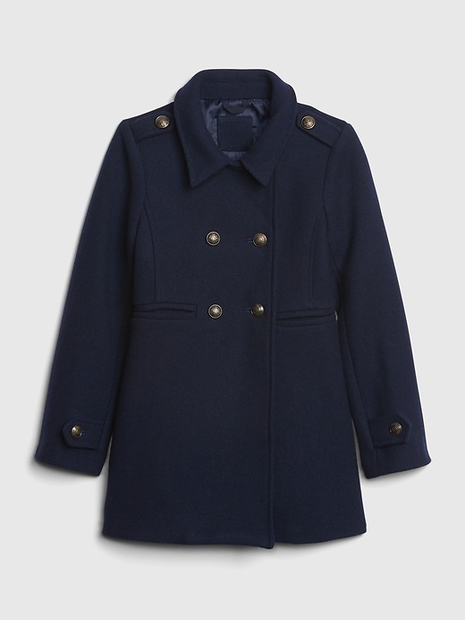 View large product image 1 of 1. Kids Wool Peacoat