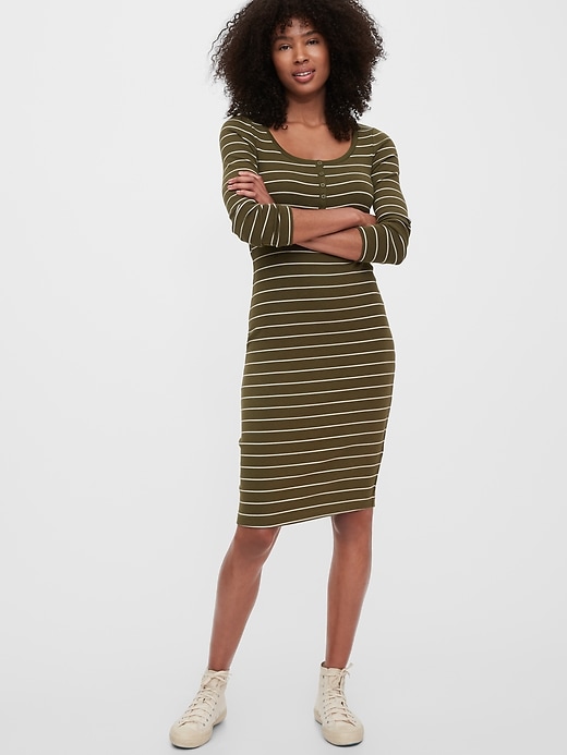View large product image 1 of 1. Henley Midi Dress