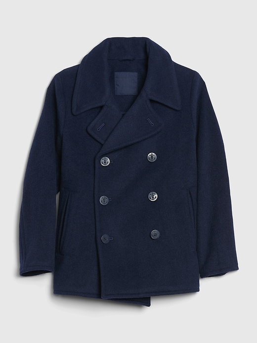 Image number 1 showing, Kids Wool Peacoat