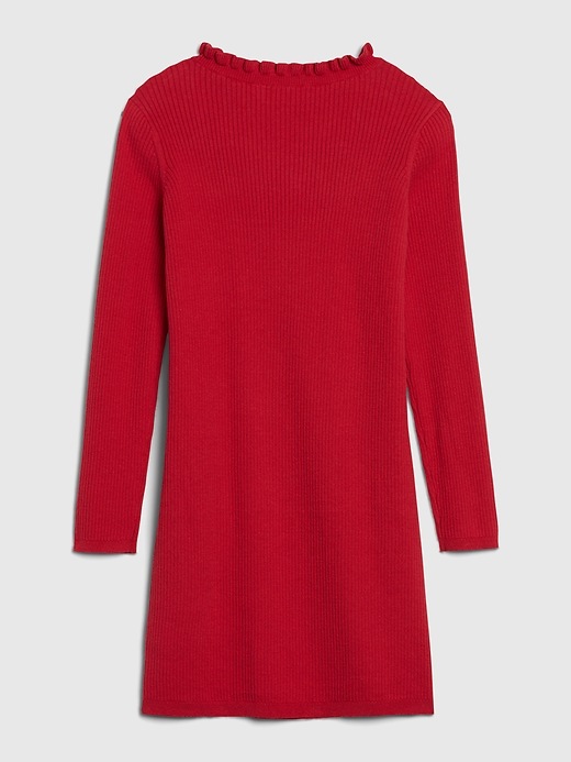 Image number 3 showing, Kids Ruffle Ribbed Knit Dress