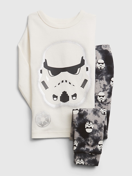 1 of 8 showing, with the color ivory frost of product babyGap &#124 Star Wars™ PJ Set