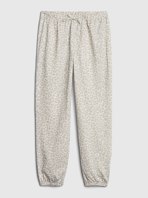 1 of 8 showing, with the color oatmeal heather of product Kids Leopard Print PJ Pants