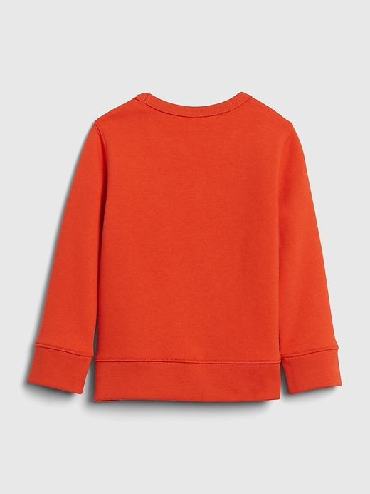 2 of 8 showing, with the color orange pop of product Toddler 3D Monster Crewneck Sweatshirt