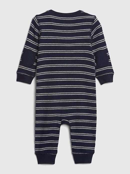 Image number 2 showing, Baby Waffle Stripe One-Piece