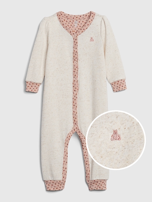 Image number 1 showing, Baby Fleece Long Sleeve One-Piece