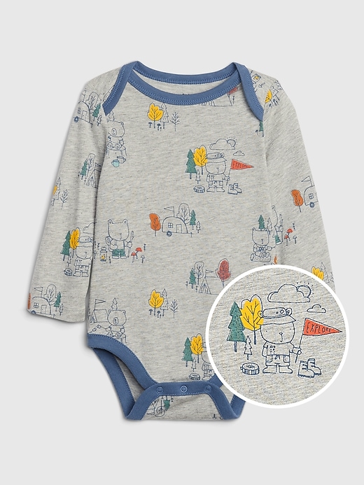 View large product image 1 of 1. Baby Mix and Match Printed Long Sleeve Bodysuit