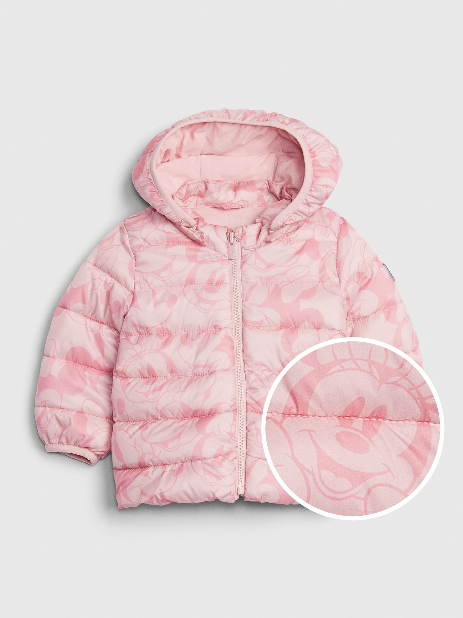 gap pink puffer jacket