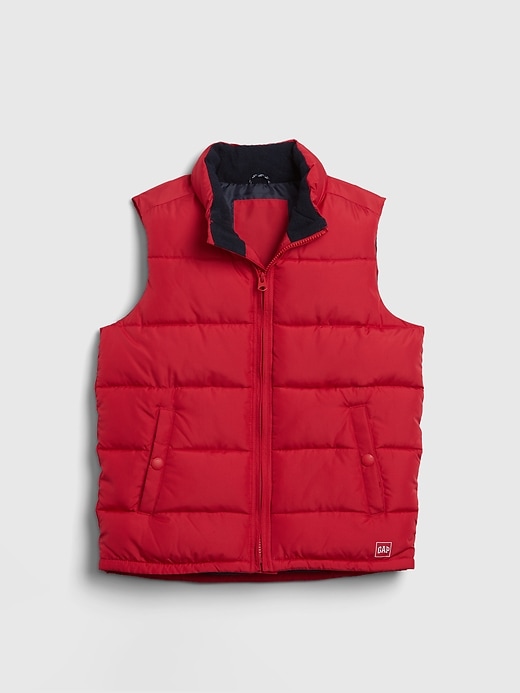 Boys red puffer vest sale