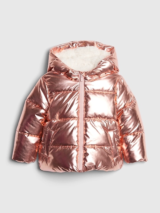 Toddler ColdControl Max Metallic Puffer Jacket | Gap