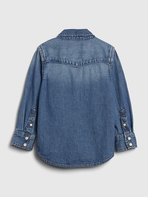 View large product image 2 of 4. Toddler Denim Western Shirt