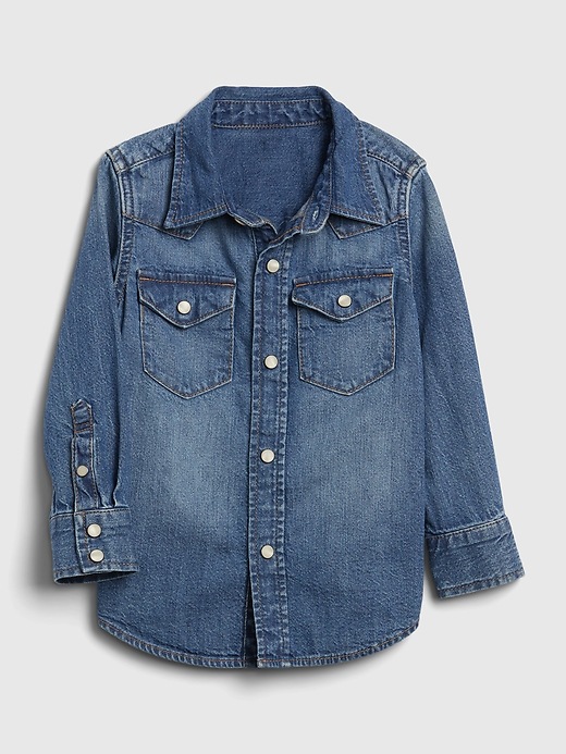 gap denim western shirt