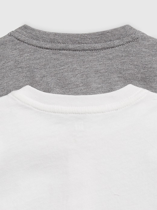 2 of 8 showing, with the color new off white of product Baby Henley Bodysuit (2-Pack)