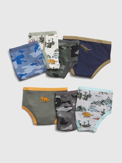 1 of 8 showing, with the color multi of product Toddler Classic Print Brief (7-Pack)