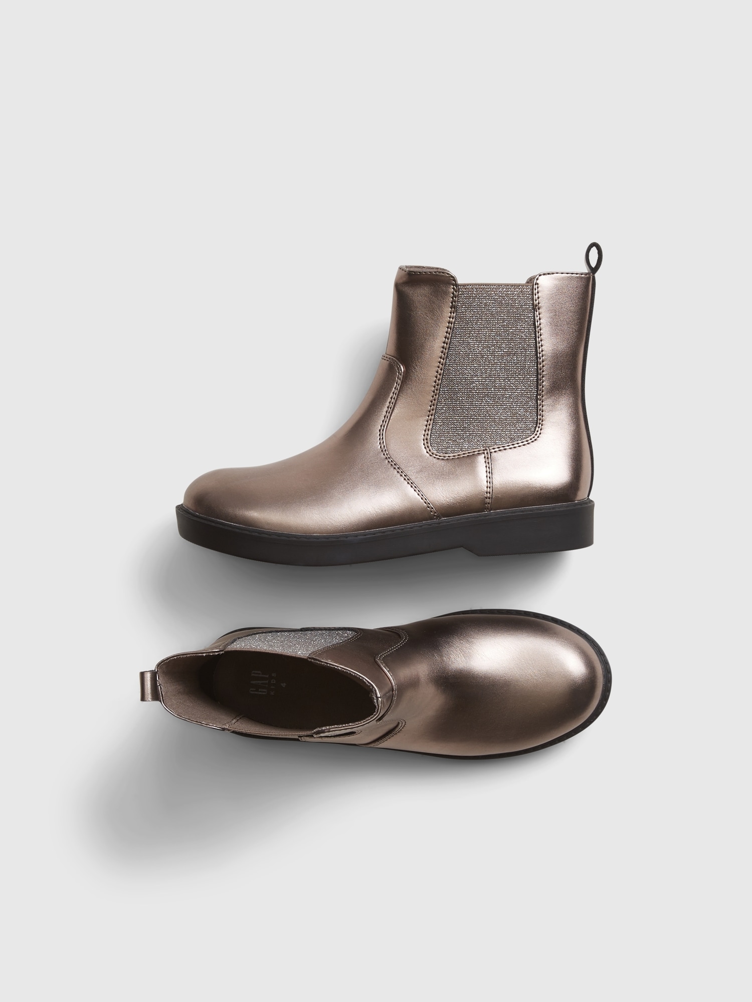 Kids Metallic Ankle Boots | Gap