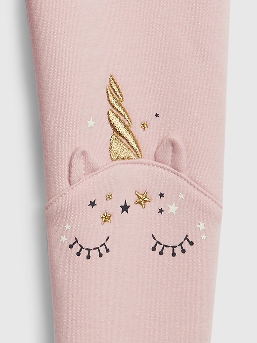 Image number 3 showing, Toddler Interactive Unicorn Graphic Coziest Leggings