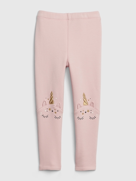 Image number 1 showing, Toddler Interactive Unicorn Graphic Coziest Leggings