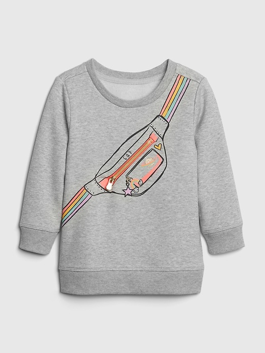 View large product image 1 of 3. Toddler 3D Graphic Crewneck Sweatshirt