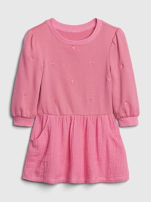 View large product image 1 of 1. Toddler Sweatshirt Dress